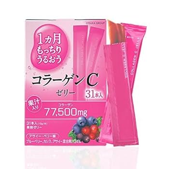 アース製薬 - コラーゲンCゼリー アサイー・ベリー味!!　10g×31本×6箱　個数変更可 1ヵ月もっちりうるおう コラーゲンCゼリー アサイー・ベリー味